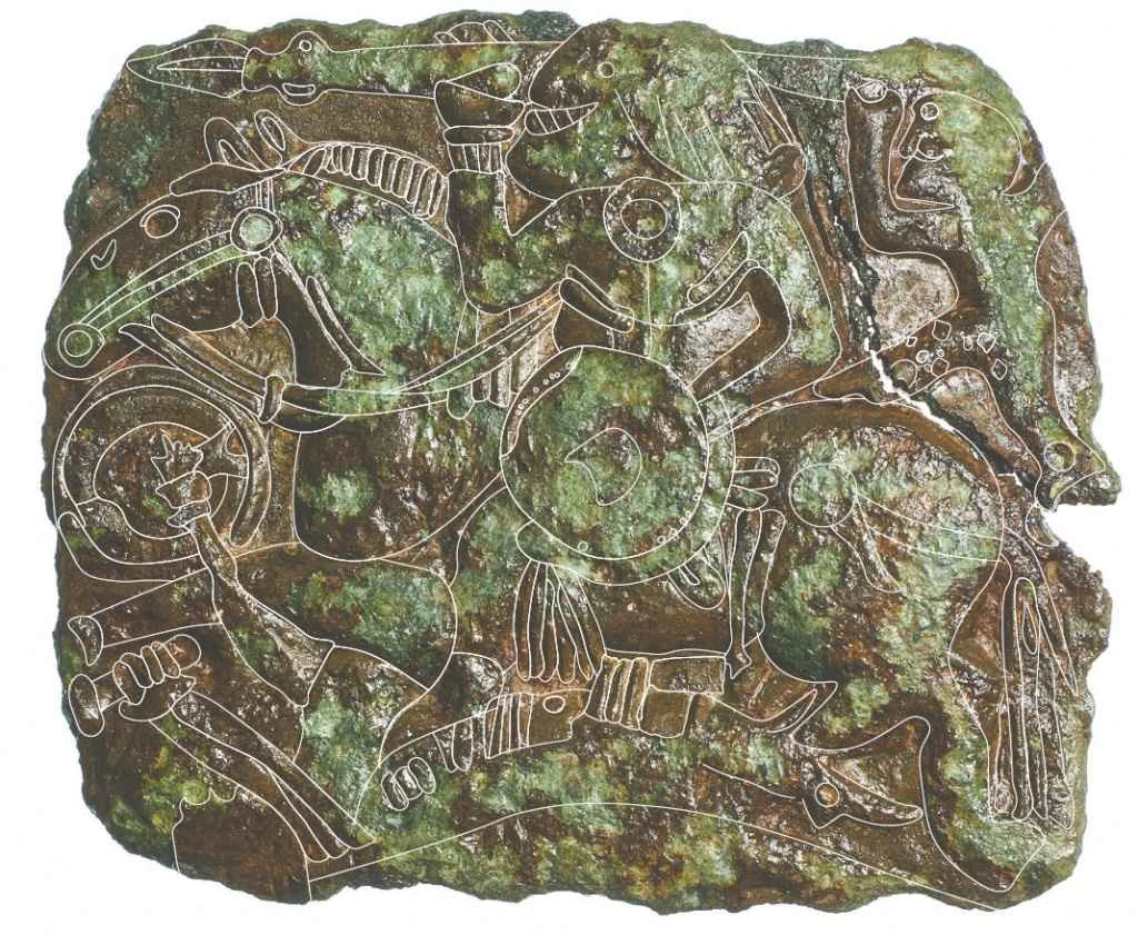 Detail van het masker