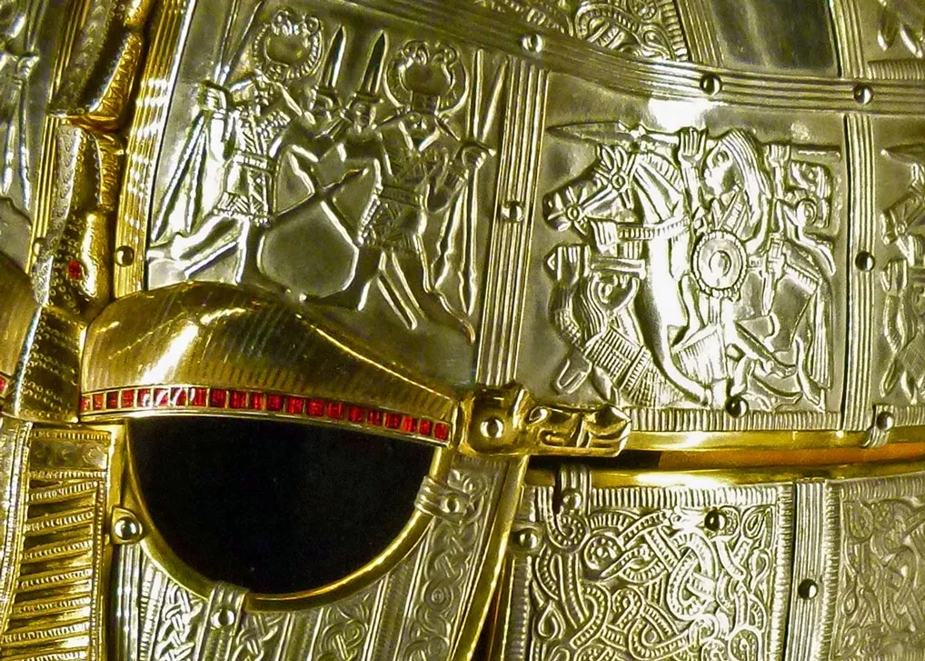 Detail van het masker